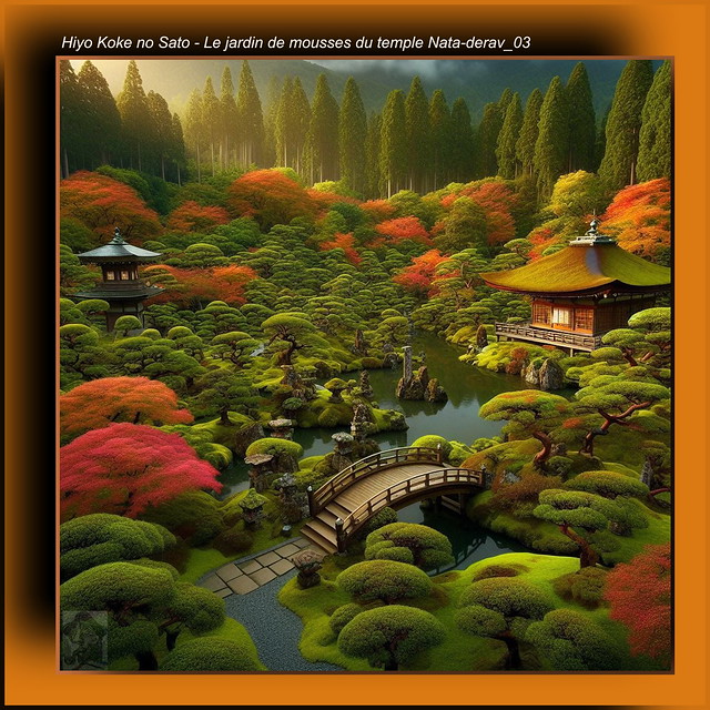 Japon, HIYO KOKE NO SATO Le jardin de mousses du temple Nata-dera