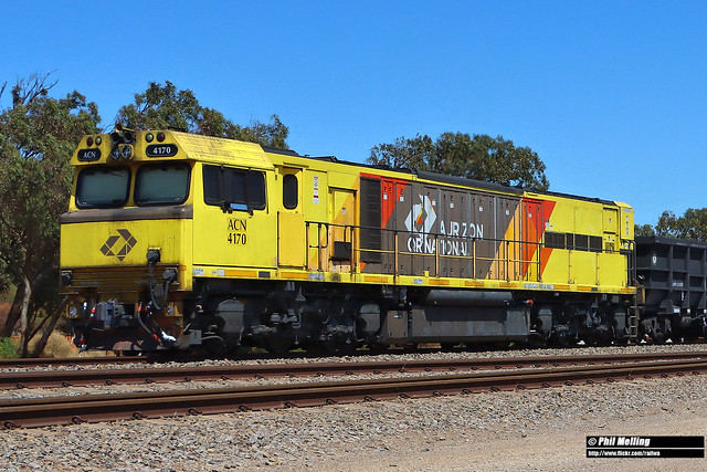 2 December 2023 ACN4170 rear DPU loco 7761 loaded Karara Narngulu