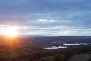 Sunset over Avon valley