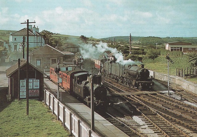 Churston Station, Devon, England, 1957, photo - W. Potter.