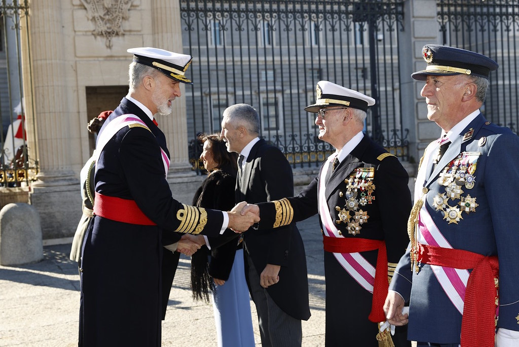 El rey preside los actos de la Pacua Militar 2024 en Palacio de la Casa Real de Madrid, este día de los Reyes, 6 de enero de 2024. Lasvocesdelpueblo (Ñ Pueblo) (6)