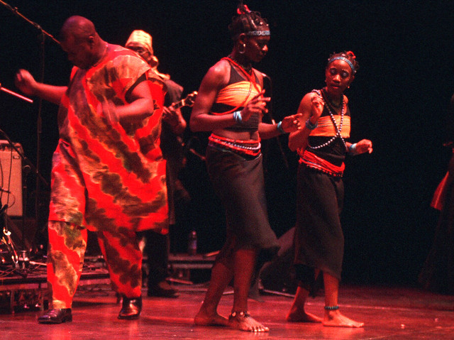 Dele Sosimi Afrobeat Orchestra from Nigeria Queen Elizabeth Hall the South Bank London March 2003 121w