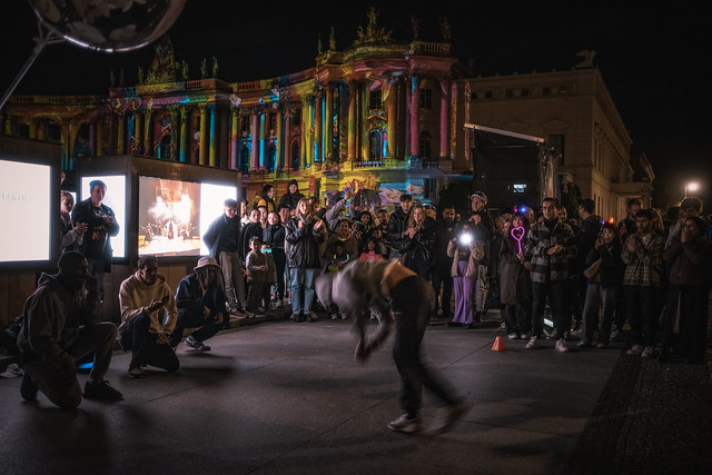 Dynamic Street Dance at Berlin Festival Lights