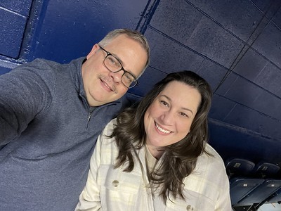 Carrie and John at Washburn Basketball Game on Saturday, January 6, 2024