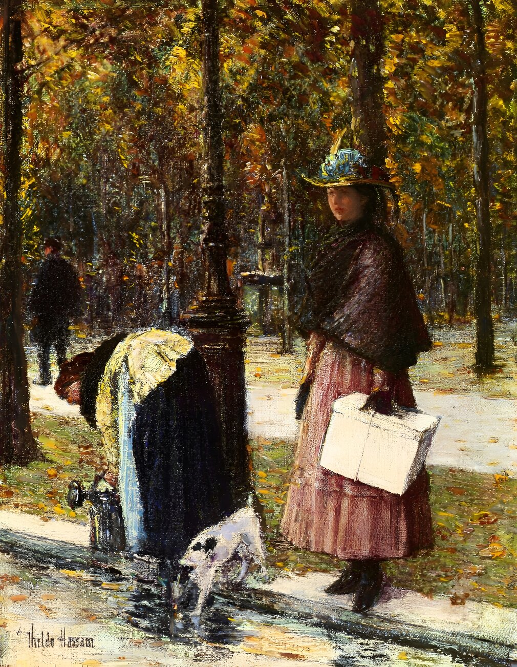 Evening, Champs-Elysees by Frederick Childe Hassam - c. 1898.