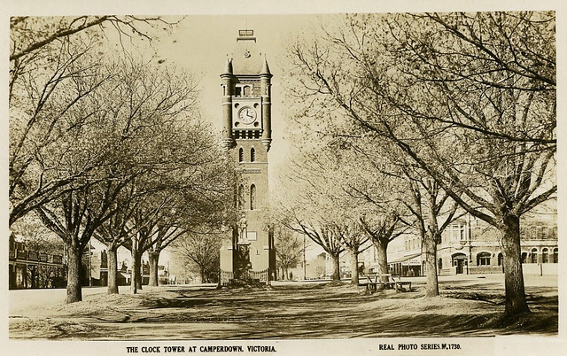 Clock Tower at Camperdown, Victoria - 1922