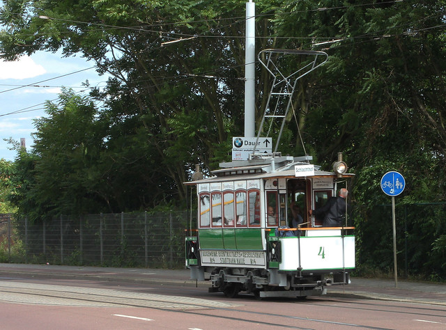 Historic tram in Halle