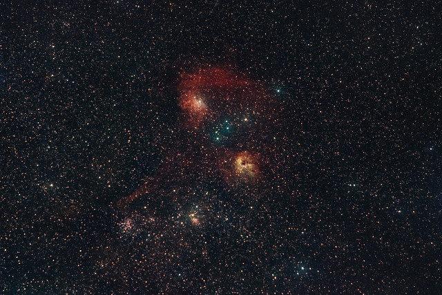 The Flaming Star Nebula Region ✨🔥