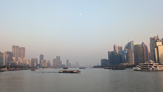 View from The Bund to Lujiazui, Pudong - Shanghai, China