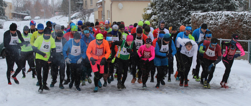 Ledový Zimní běh Kobeřicemi vyhráli Wittek a Legerská