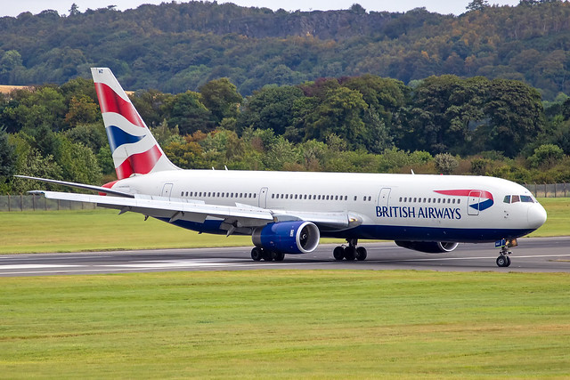 British Airways - Boeing 767-336ERG-BNWZ @ Edinburgh