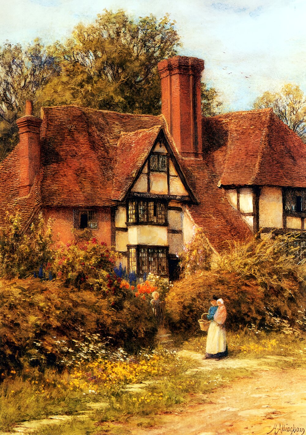 Manor House, Kent by Helen Allingham