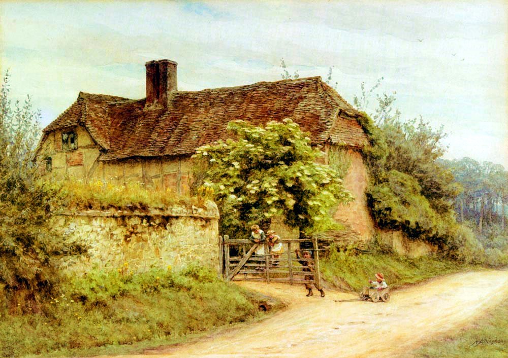 A Berkshire Cottage by Helen Allingham