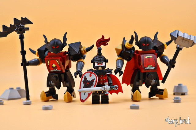 Basil the Batlord with knights - Lego