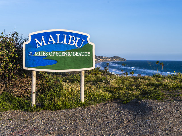 Malibu Sign 27 Miles of Scenic Beauty Zuma Beach Point Dume Southern California Fuji GFX100 Fine Art Landscape Photography! Elliot McGucken Ocean Art Seascape Landscape Nature Photography!