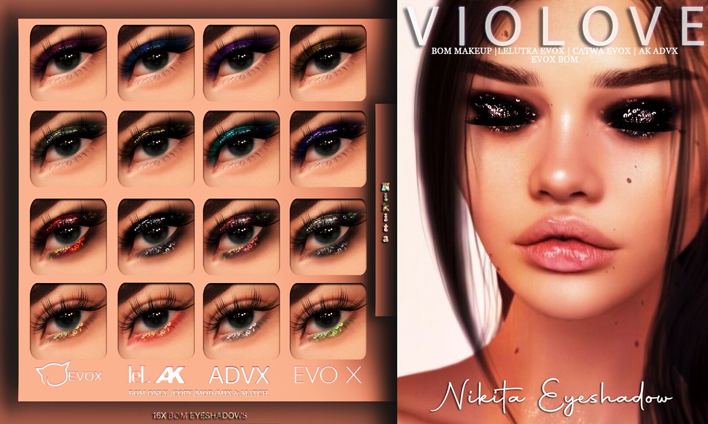 ? GIVEAWAY ? VIOLOVE / Nikita Eyeshadow / EvoX / BOM