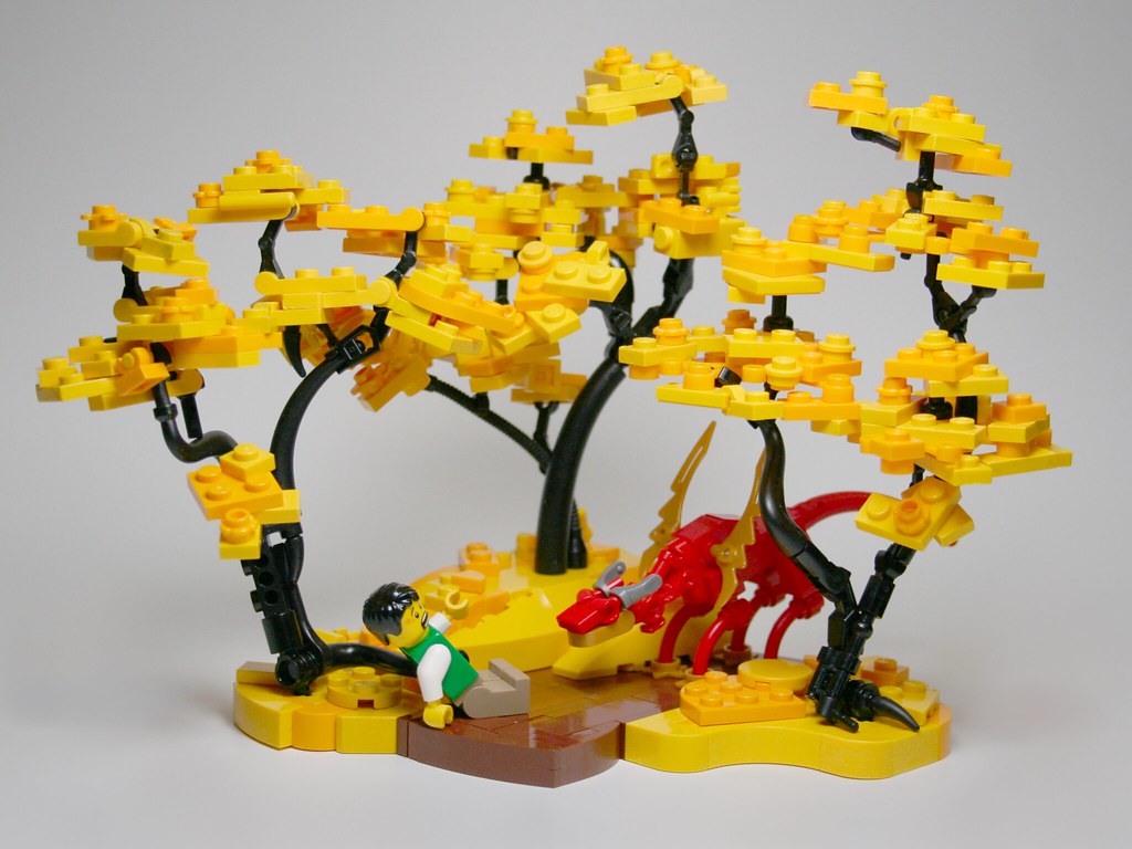 I have this little desk with the bonsai tree and tranquil garden, what  other sets will fit here in this style? : r/lego