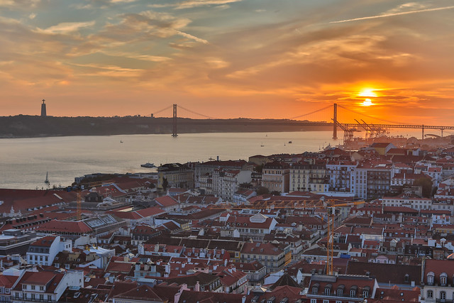 Sunset @ Lisbon , Portugal