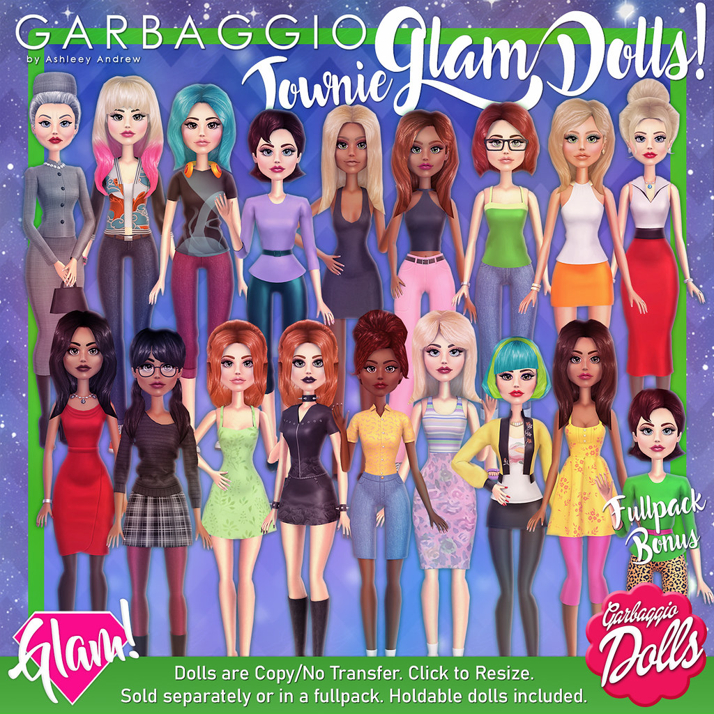 Garbaggio Townie Glam Dolls