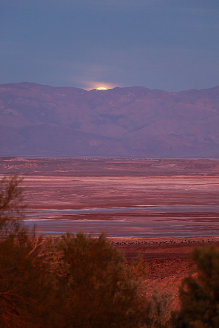 Death Valley moonset