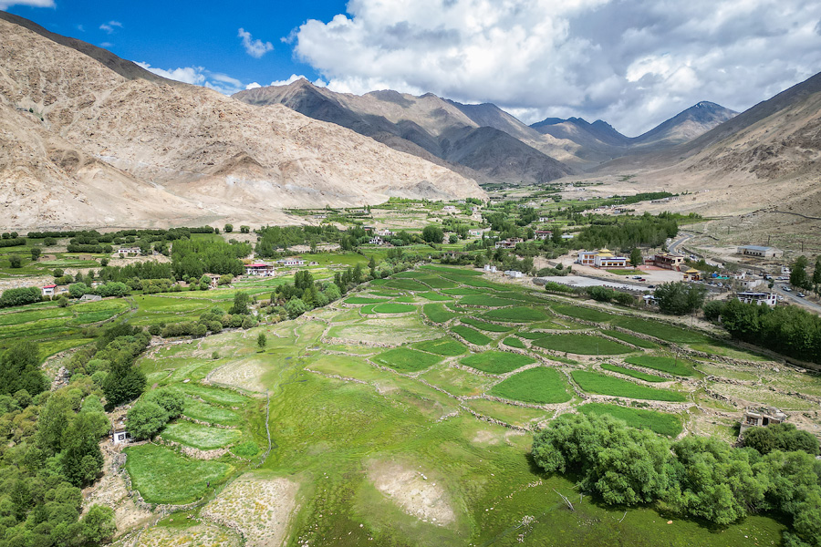 Долина деревни Шакти (Ладакх с дрона)