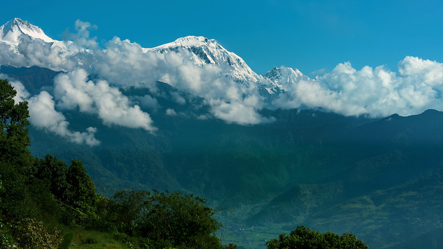 Annapurna Himalaya and Pokhara Valley, Nepal