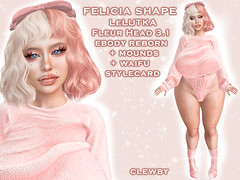 Clewby - Felicia Shape - (LeLUTKA Fleur Head 3.1/Ebody Reborn/Waifu/Mounds)
