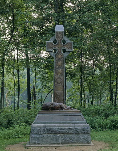 The Irish Brigade Monument in Gettysburg PA