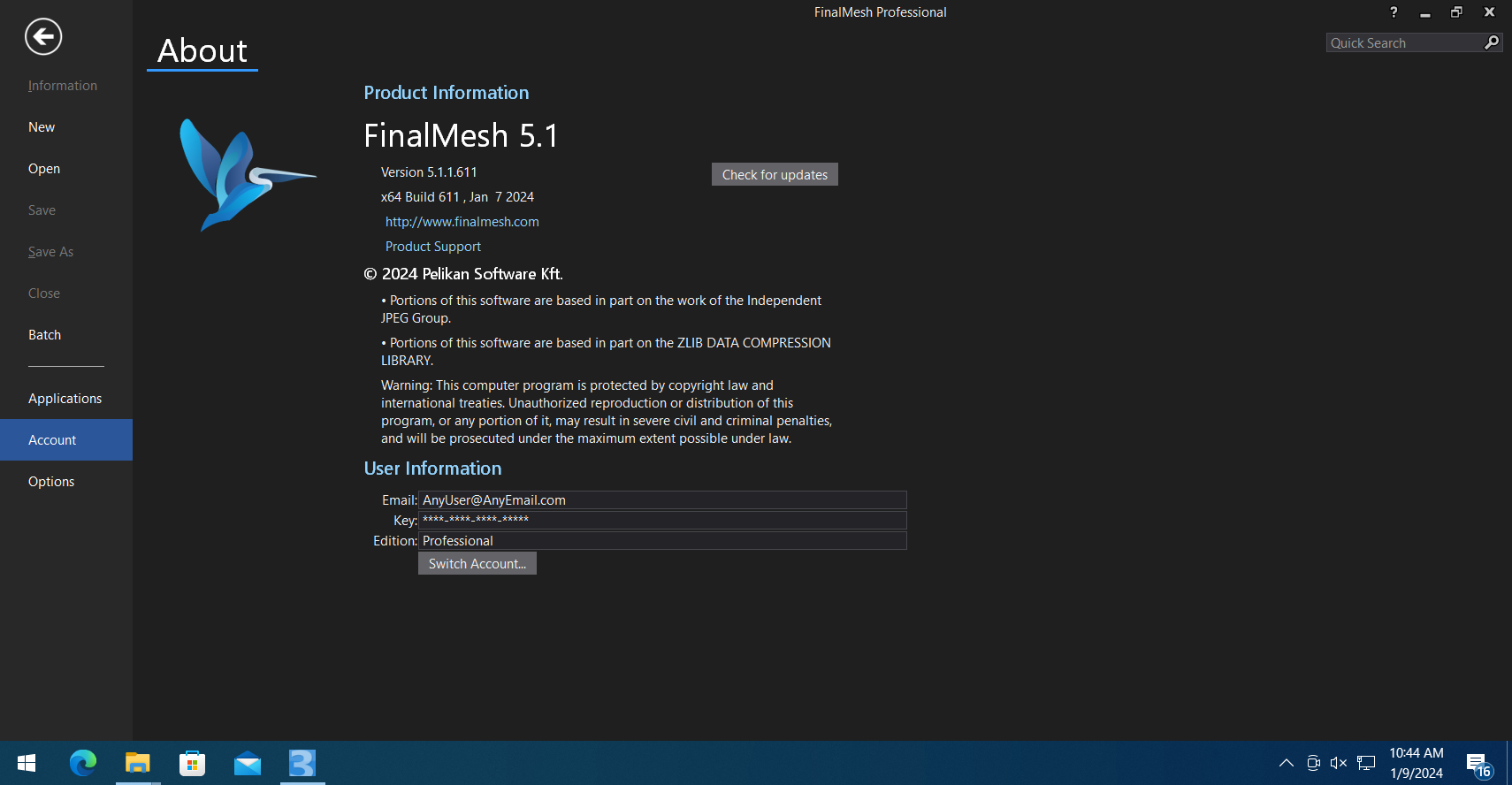 Working with FinalMesh Professional 5.1.1.611 full license
