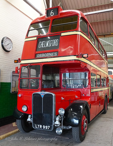 Osborne & Sons, Tollesbury AEC Regent III / Weymann 39, LYR 997 ex-London Transport RT2827 - note Osbornes radiator badge - at Canvey Museum | by EastBeach68