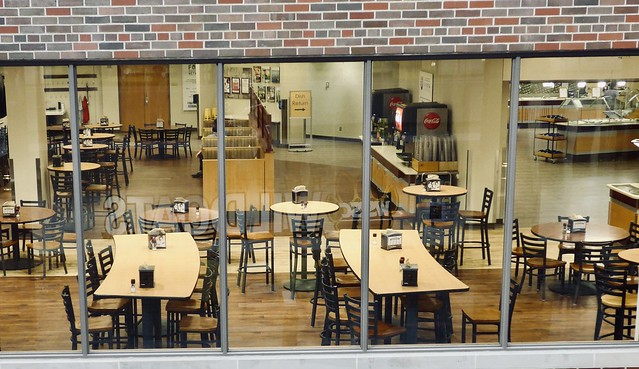 Empty cafeteria, WSC campus