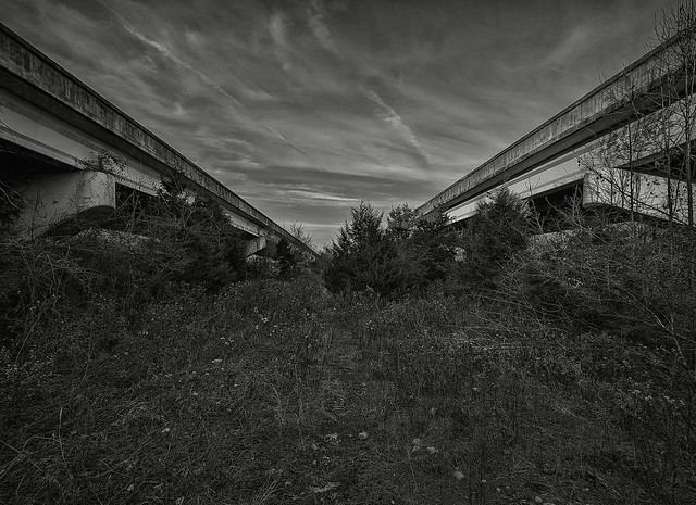 Twin Overpass Through the forest..I'm still obsessed with overpasses and underpasses cause none of these existed 15 years ago here where I live,this is 