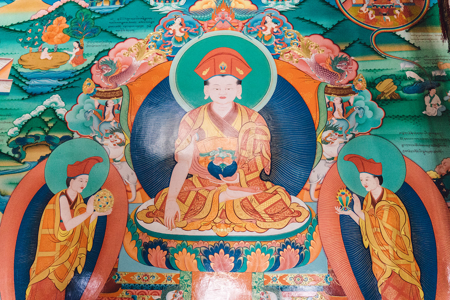 Нагарджуна. Фрески монастыря Тангце