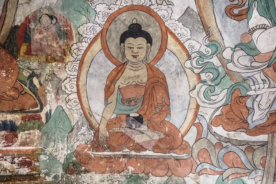 Буддда Шакьямуни. Фрески Хундар гомпы
