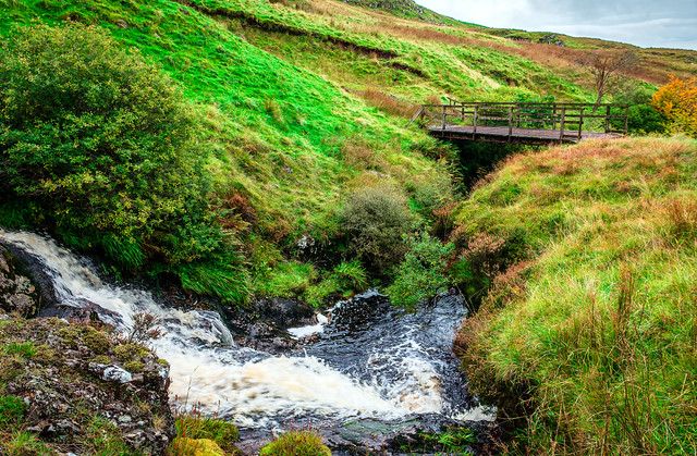 Bridge Over Troubled Water, Maich Water, North Ayrshire and Renfrewshire, Scotland, UK