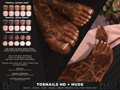 HD toenails mesh - all feet positions!