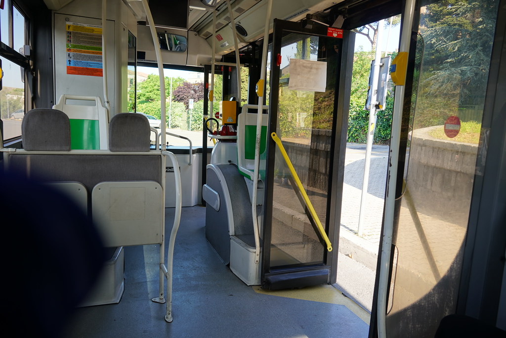 On the bus to Villa Lante  Viterbo bus terminal, June 2023