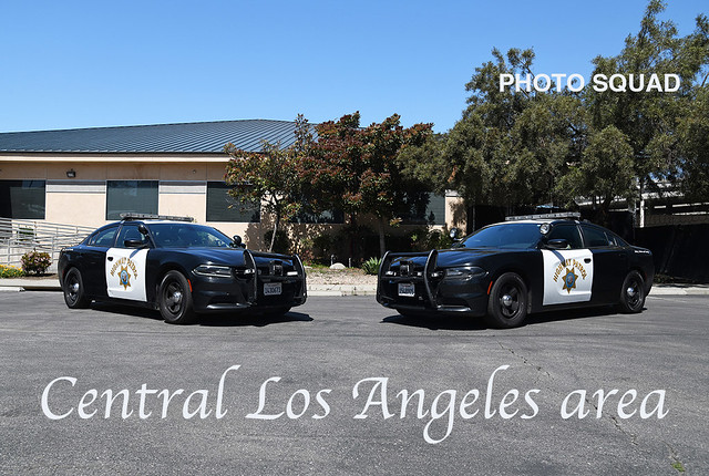 🚔 California Highway Patrol (CHP) 2 Dodge Charger patrol cars Central Los Angeles area