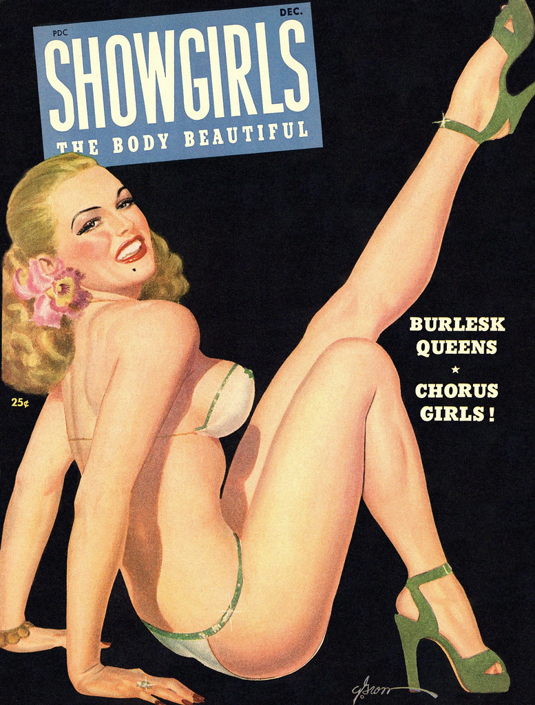 Showgirls v01n06 1947-06 cover George Gross (MCS Darwin Edit)