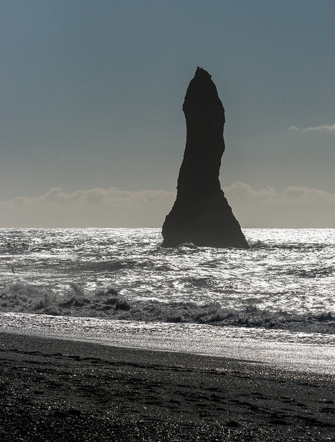 Seastack off the Black Rayneshaidragger Beach - Iceland 7