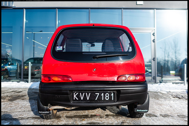 Really RED Fiat Seicento