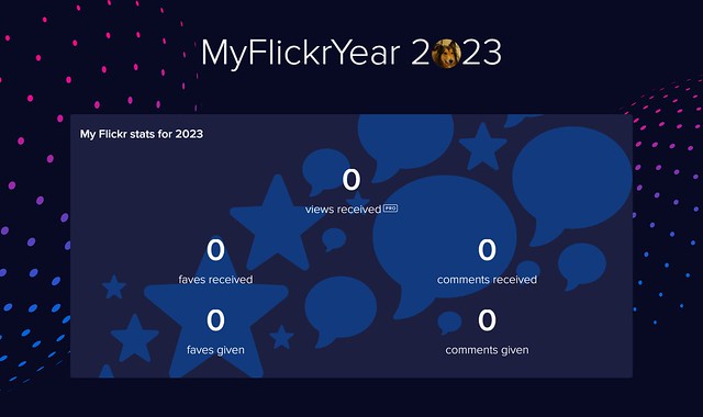MyFlickrYear2023 Photo Not Working no posted pics in 2023