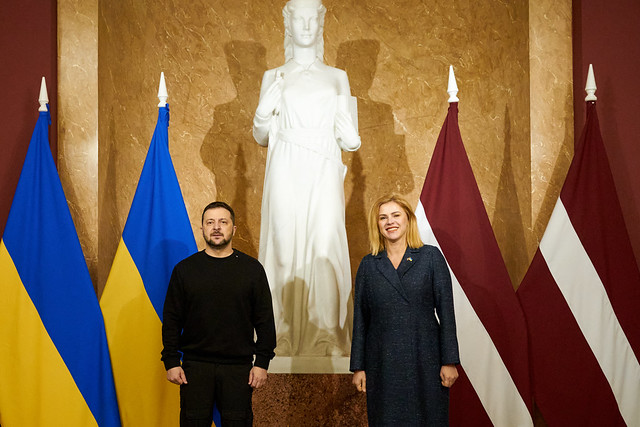 11.01.2024. Ministru prezidentes Evikas Siliņas un Ukrainas prezidenta Vlolodimira Zelenska tikšanās.