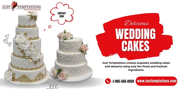 Delicious Wedding Cake in Niagara - Just Temptations