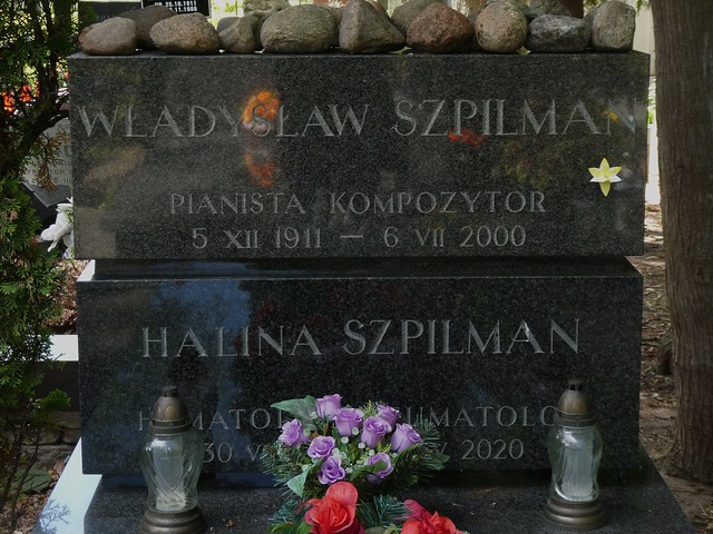 The grave of Władysław Szpilman and his wife Halina Szpilman
