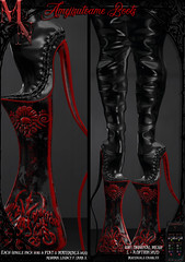 Amejisutoame Boots by Madamer Noir @Black Fair