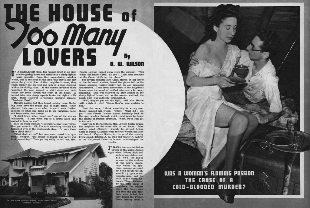 Complete Detective Cases 1940-11 splash The House of Too Many Lovers