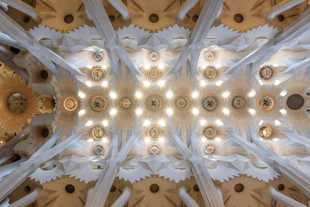 Ceiling in the Sagrada Família