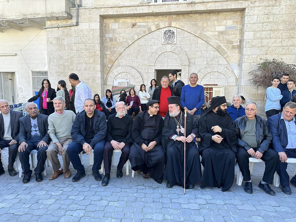 Gaza - Visita ecuménica a la Iglesia ortodoxa griega