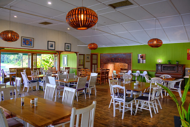 Lake Barrine tearooms, Atherton Tablelands, tropical Far North Queensland, Australia